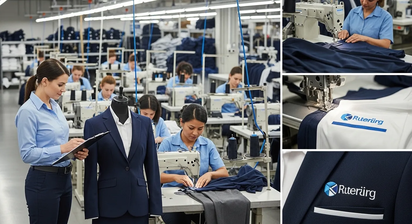 Confecção uniforme personalizado bordado Rio de Janeiro — empresa e condomínio